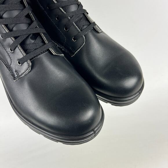 Blundstone 1465 Men's 11 Triple Black Leather Lace Up Ankle Winter Thermal Boots - Picture 9 of 12